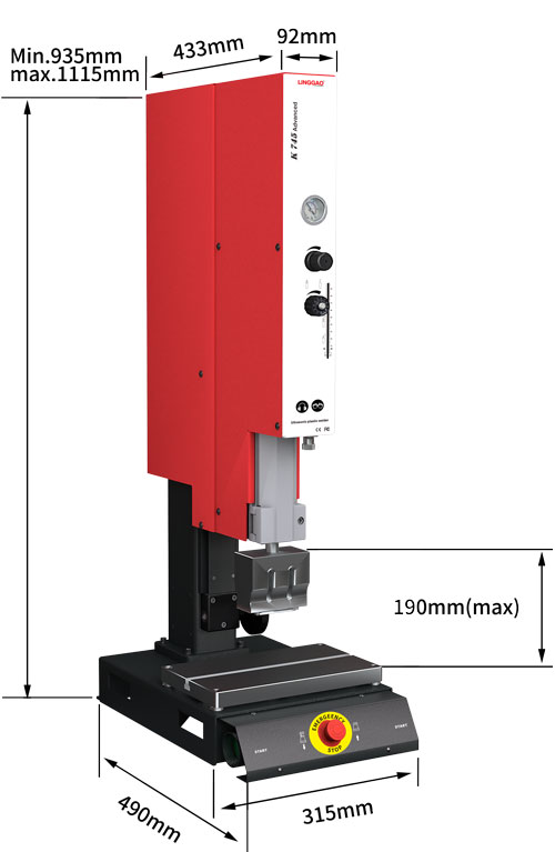 靈高超聲波塑料焊接機 35kHz 900W K745 Advanced 靈高超聲波塑料焊接機 35kHz 900W K745 Advanced