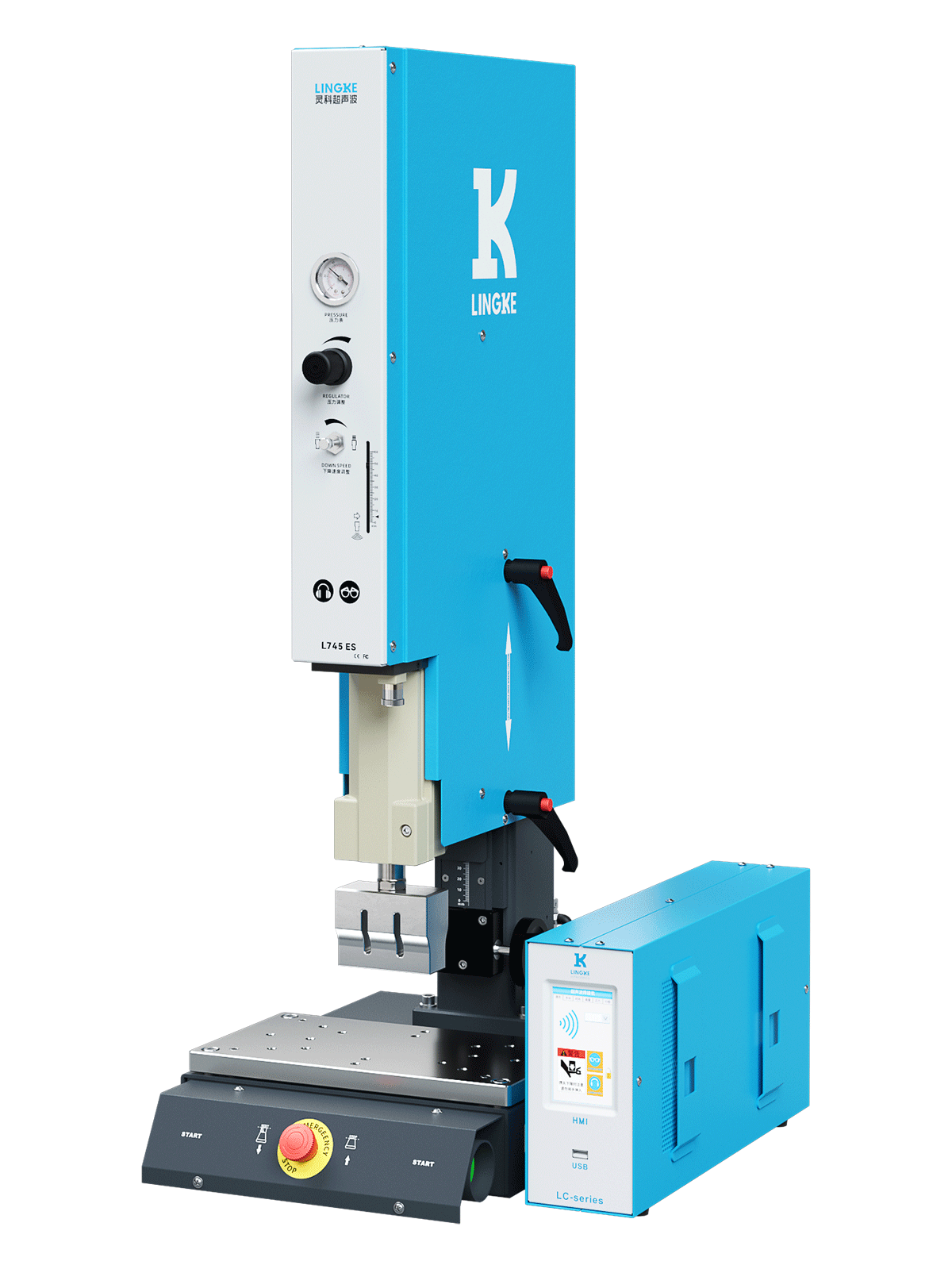 靈科超聲波塑料焊接機 35kHz-1200W L745 ES 數字 靈科超聲波塑料焊接機 35kHz-1200W L745 ES 數字